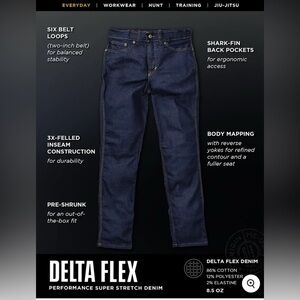 Origin USA Maine 34x30 Jeans Dark Wash Made in the USA Excellent Condition